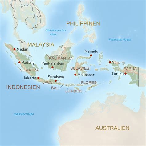 indonesien karte landkarte